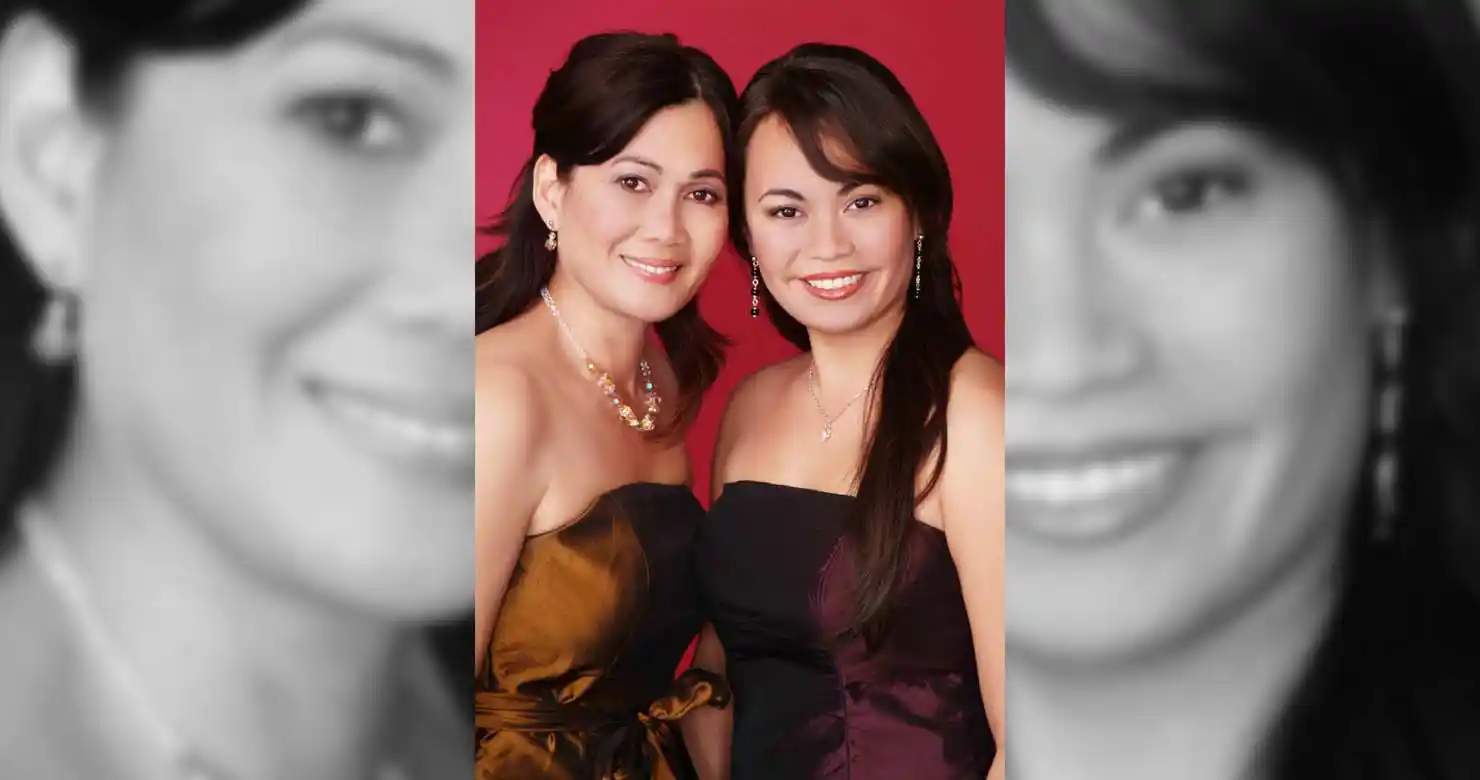 The same photograph after professional retouching