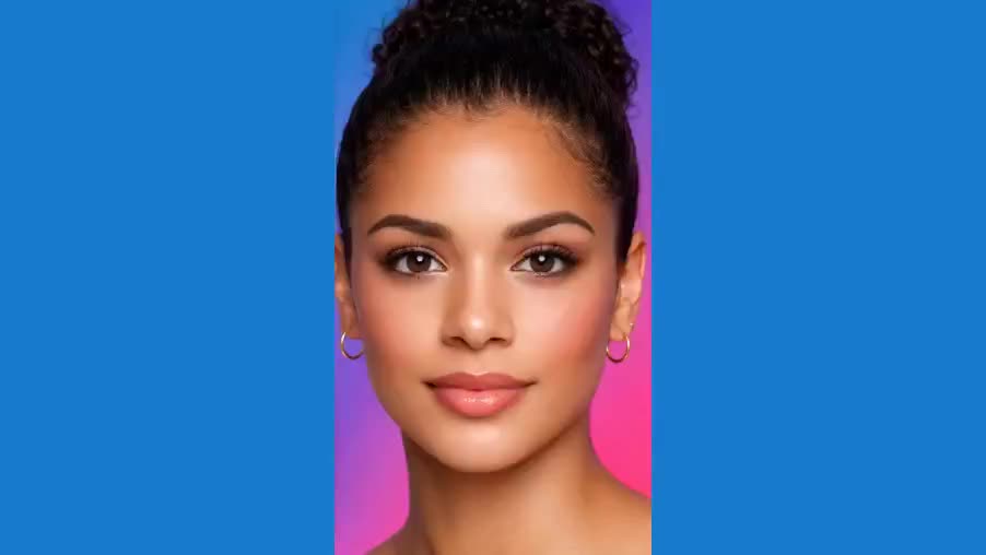 The same photograph after professional retouching