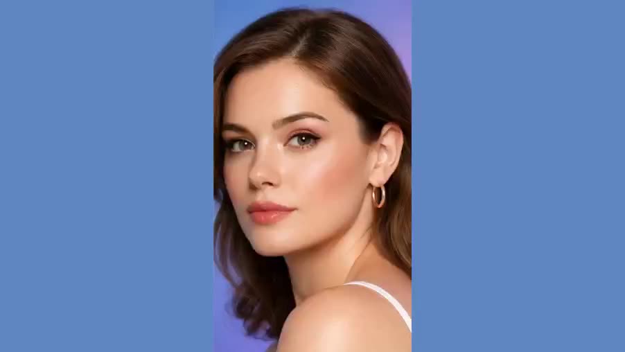 The same photograph after professional retouching